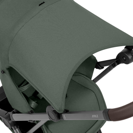 Joolz Zitje Aer2 Nest to Seat Forest Green, zijaanzicht, detail