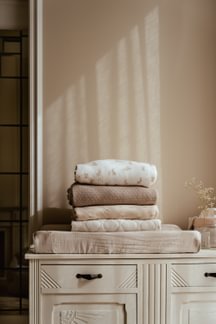 * Little Dutch Aankleedkussenhoes | Pure Soft Beige