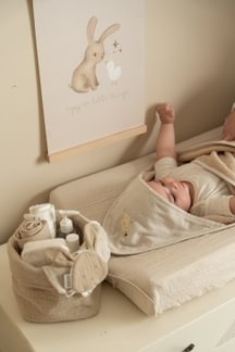 * Little Dutch Aankleedkussenhoes | Pure Soft Beige