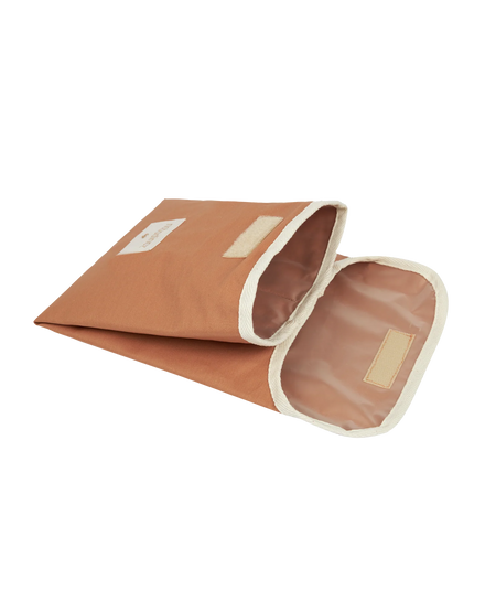 * Nobodinoz Sunshine Snack & Lunch Tas 19x19cm | Cinnamon