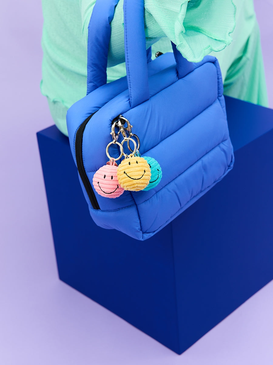 Bon Ton Toys x Smiley Sleutelhanger Eco Corduroy | Bubblegum Roze