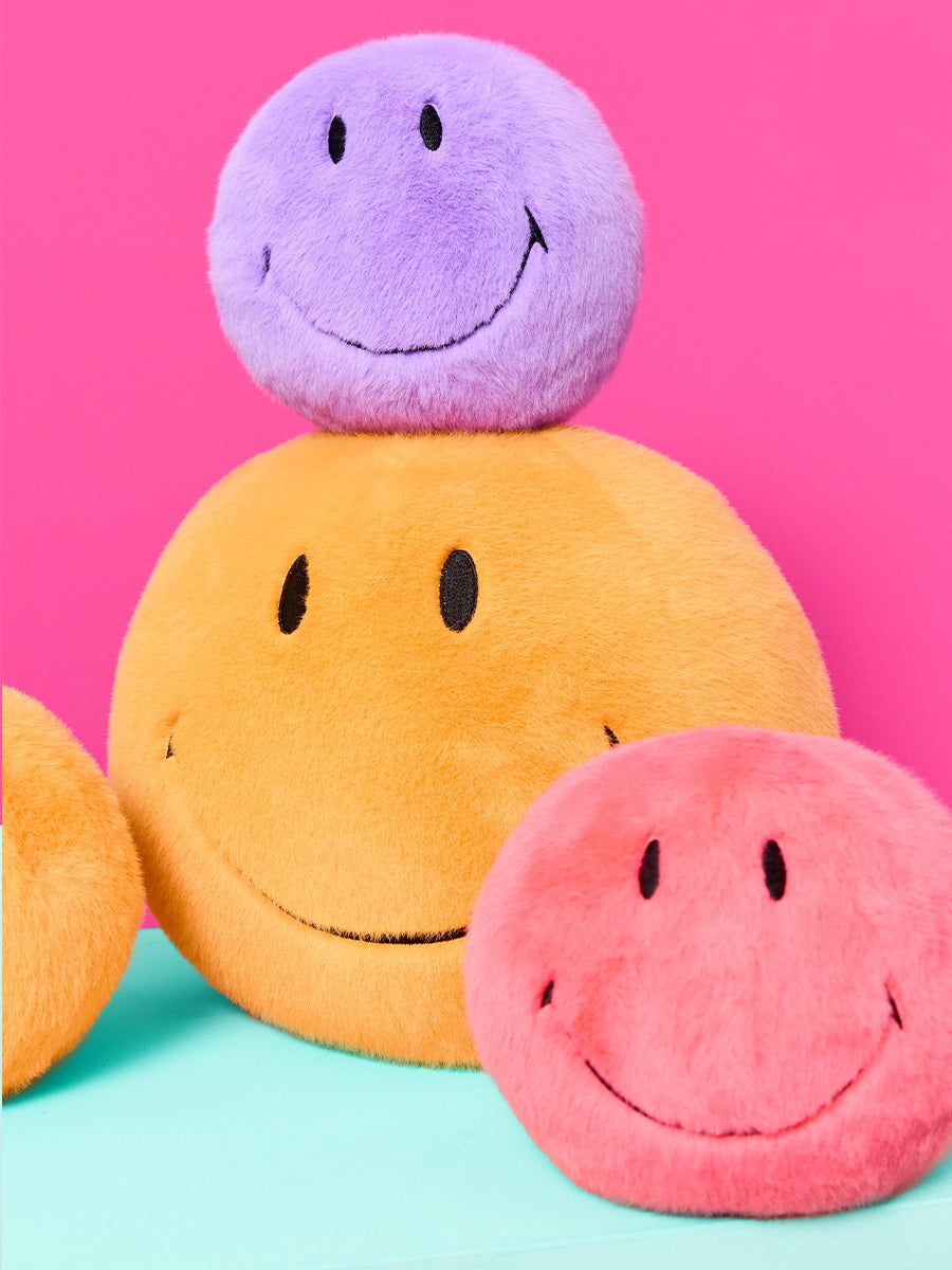 Bon Ton Toys x Smiley Knuffel Eco Fuzzy 23cm | Geel