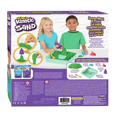 Kinetic Sand zandbakset vanaf 3 jaar met multifunctioneel gereedschap, te koop bij De Gele Flamingo