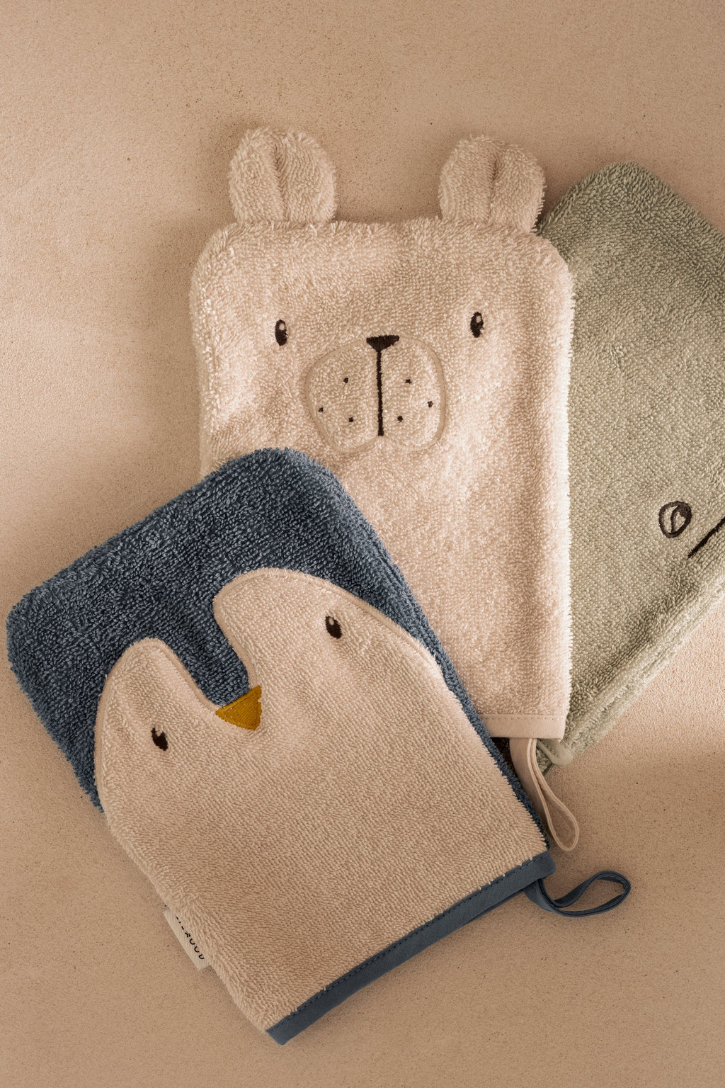 Liewood Sylvester Washandje 3-Pack | Arctic Sea / Ocean View