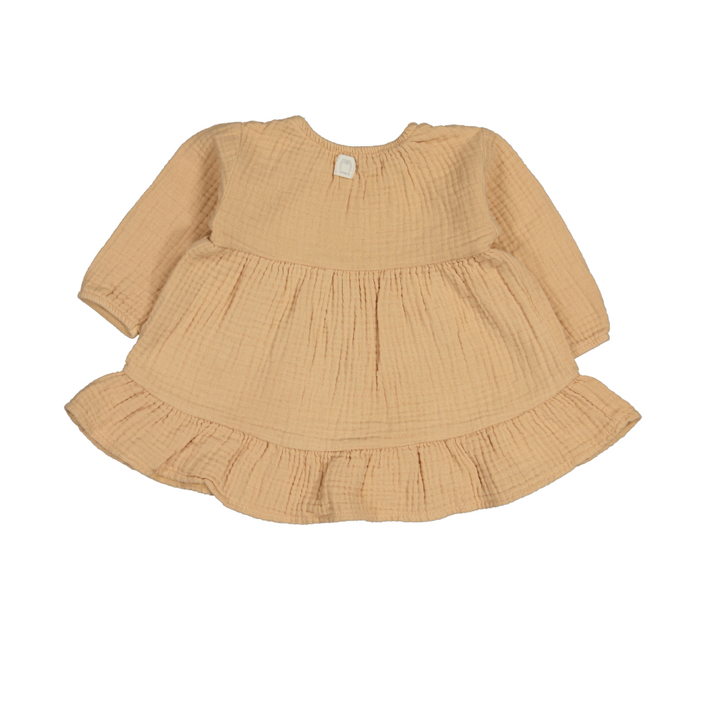 Bean's Wheelbarrow Winter Muslin Dress Kleedje | Sand  *