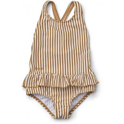 * Liewood Amara Badpak | Golden Caramel / White - 18 maanden