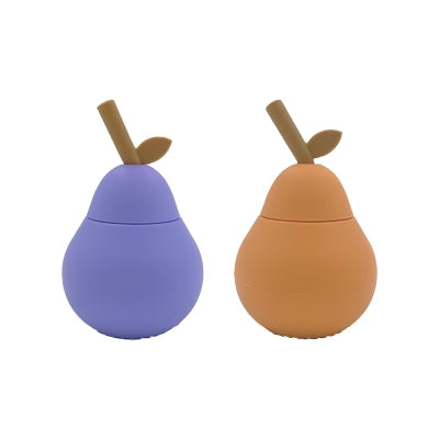 OYOY Living Pear Cup Drinkbeker Set 2 | Purple / Apricot