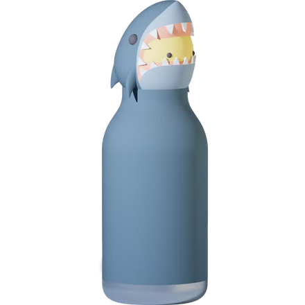 Asobu Bestie Bottle 460 ml drinkfles Shark met afneembare siliconen haai