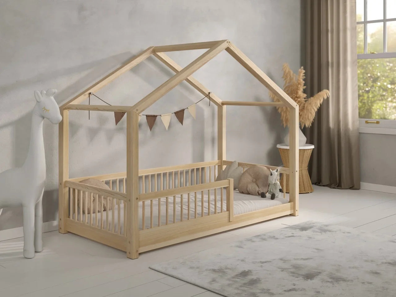 De Gele Flamingo Bedhuisje Helsinki | Vloerbed Eénpersoons 90x200cm