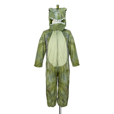 Souza T-Rex jumpsuit dinokostuum voor grotere kinderen, vooraanzicht