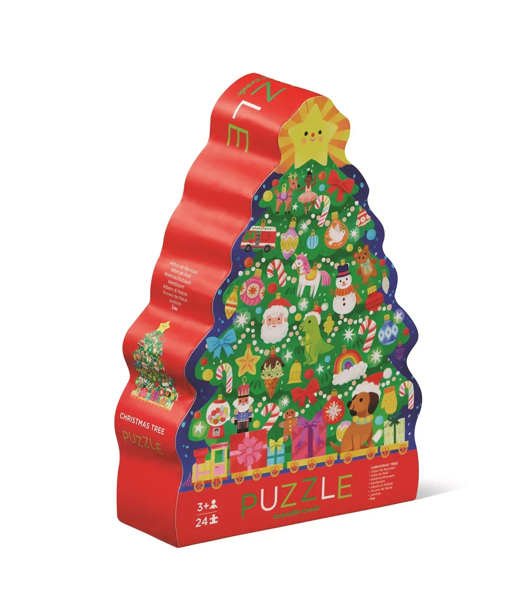 Crocodile Creek Puzzel 24st | Christmas Tree