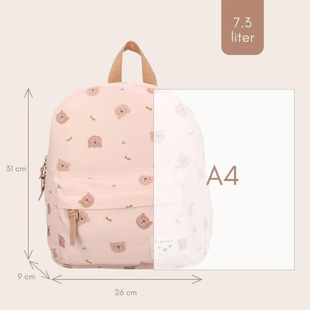 Kidzroom Kleuter Rugzak 31x26x9cm | Little Story Beige