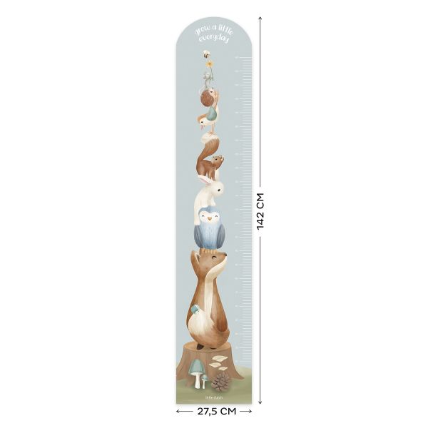 * Little Dutch Groeimeter muursticker | Forest Friends