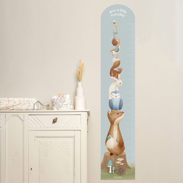 * Little Dutch Groeimeter muursticker | Forest Friends