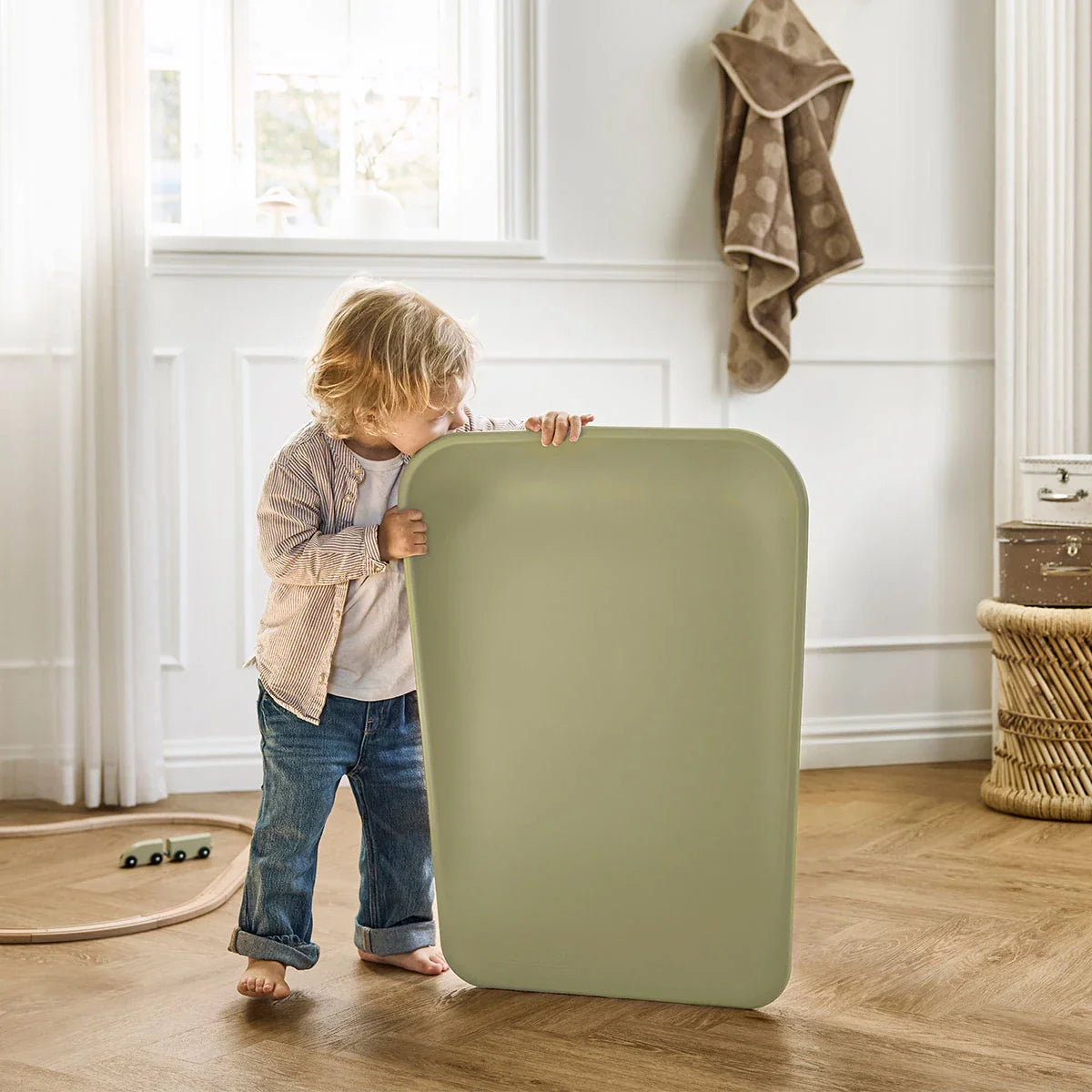 Leander Matty Mini Verschoonkussen / Aankleedkussen | Olive