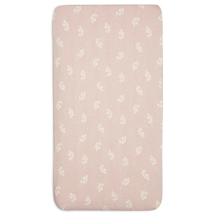 * Jollein Hoeslaken Jersey Wieg 40/50x80/90cm | Twig Wild Rose