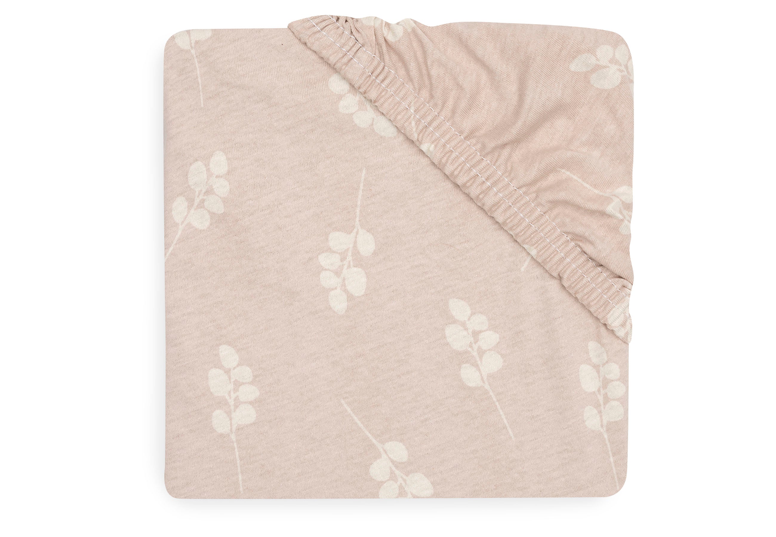 * Jollein Hoeslaken Jersey Wieg 40/50x80/90cm | Twig Wild Rose