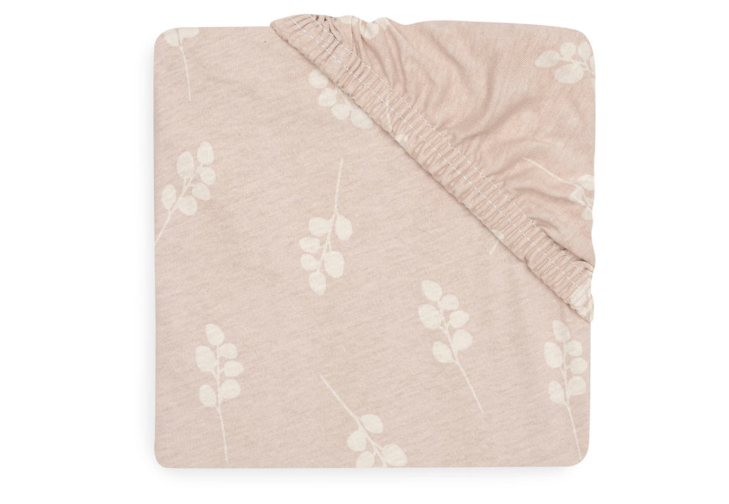 * Jollein Hoeslaken Jersey Wieg 40/50x80/90cm | Twig Wild Rose