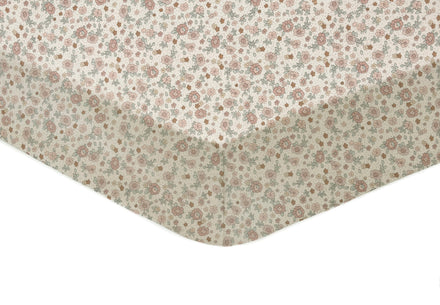 * Jollein Hoeslaken Jersey Wieg 40/50x80/90cm | Retro Flowers