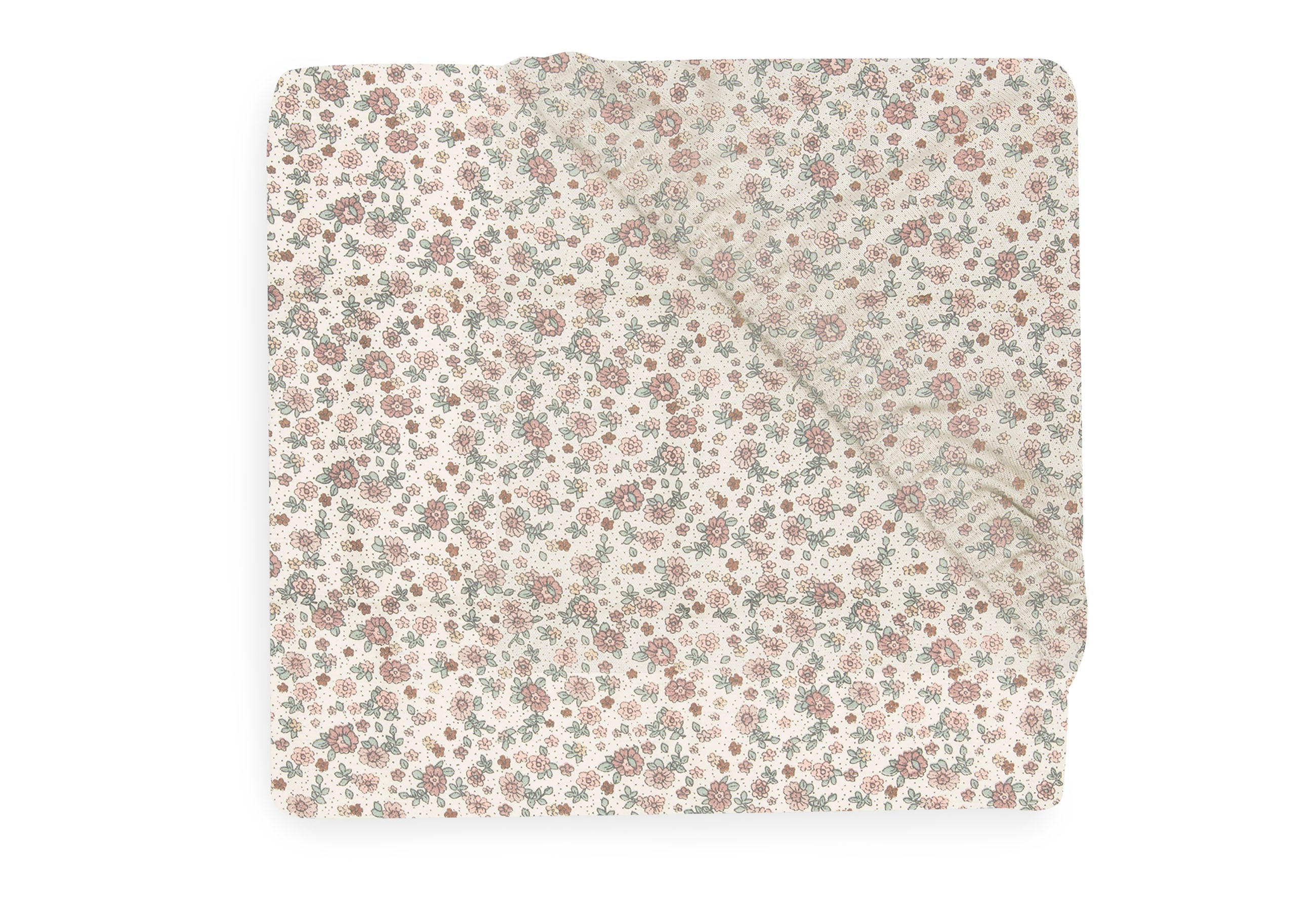 * Jollein Hoeslaken Jersey Wieg 40/50x80/90cm | Retro Flowers