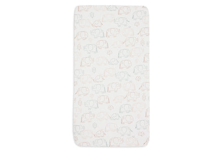 Jollein Hoeslaken Jersey 40/50x80/90cm | Elephant Tales