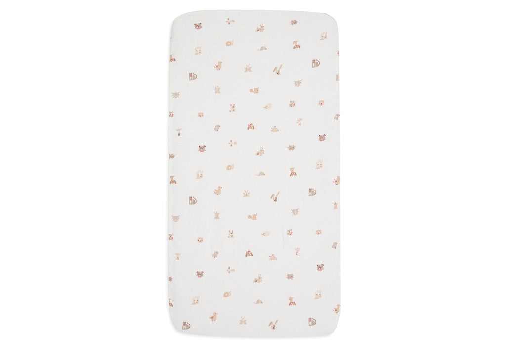 Jollein Hoeslaken Jersey 40/50x80/90cm | Animal Friends