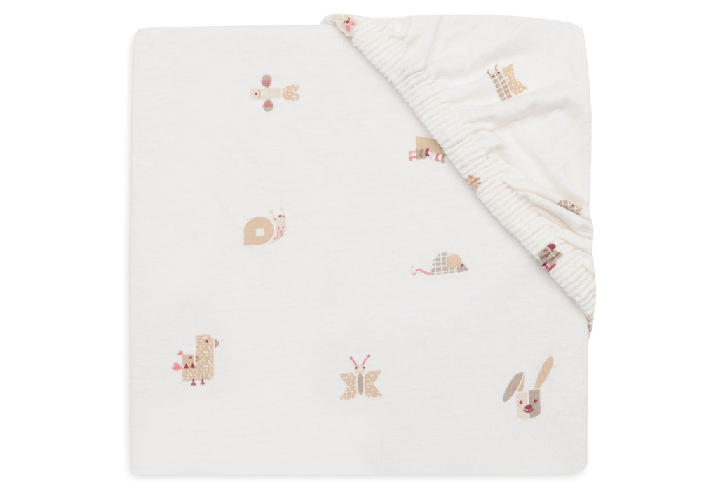 Jollein Hoeslaken Jersey 40/50x80/90cm | Animal Friends