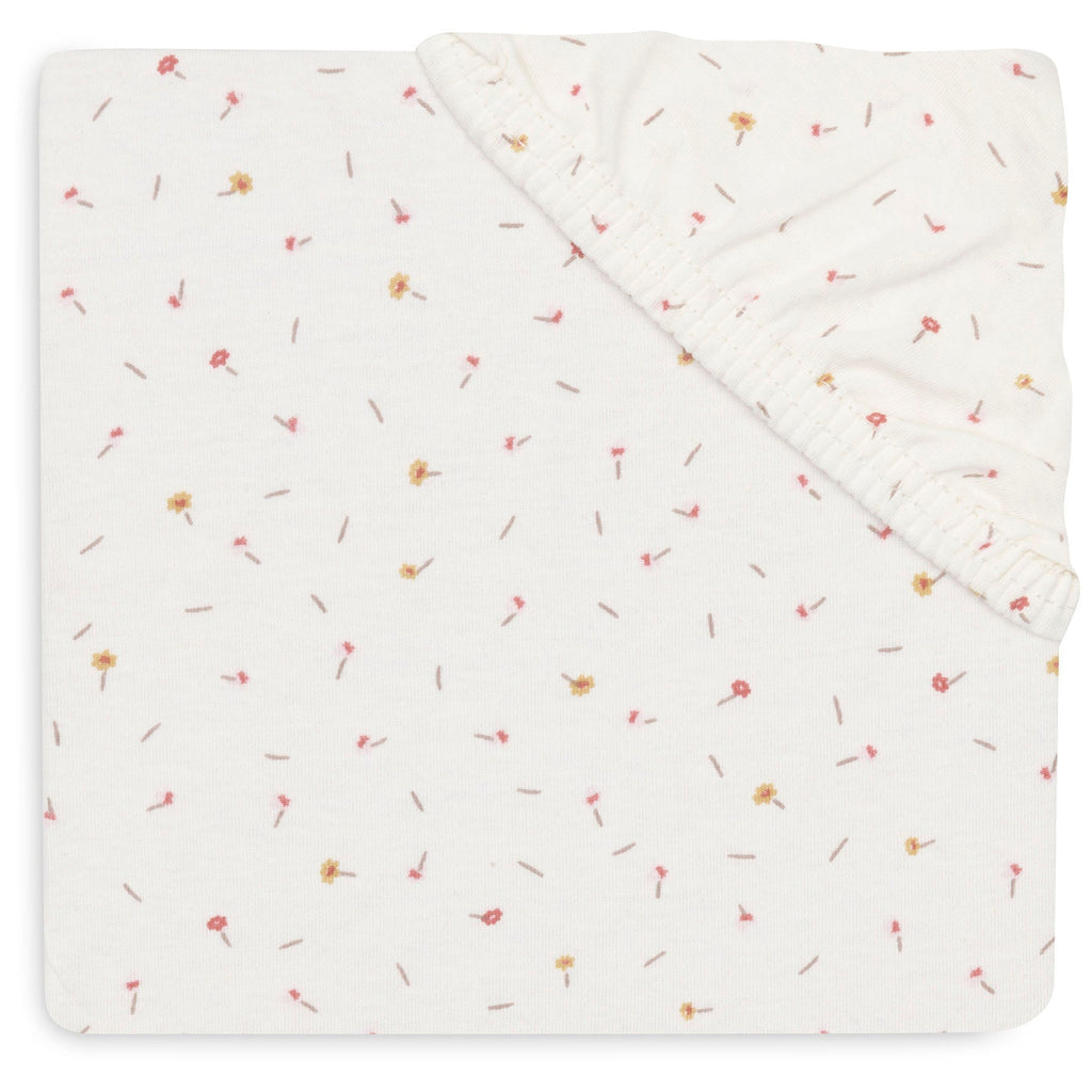 Jollein Hoeslaken Jersey 40/50x80/90cm Pretty Picnic Flower Drops