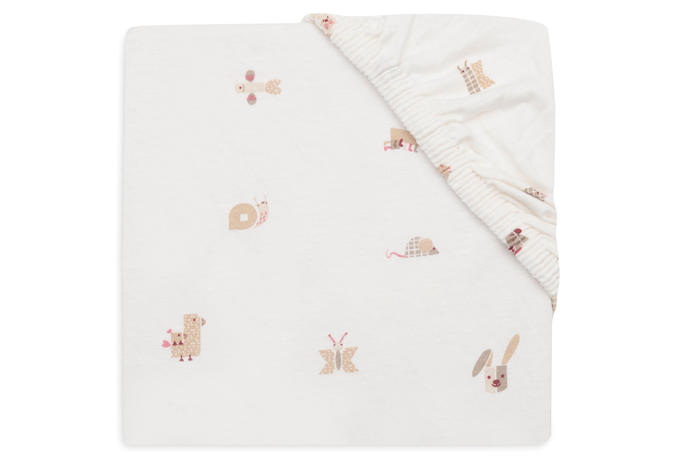Jollein Hoeslaken Jersey 60x120cm | Animal Friends