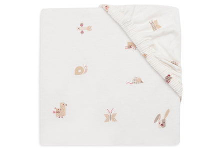 Jollein Hoeslaken Jersey 60x120cm | Animal Friends