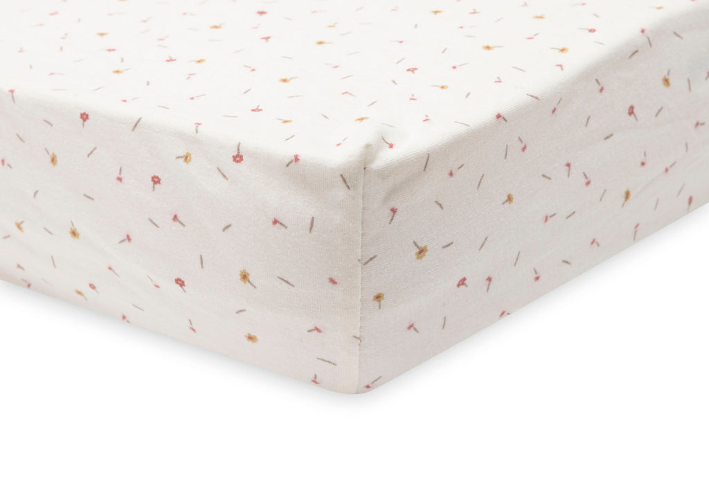 Jollein Hoeslaken Jersey 60x120cm Pretty Picnic Flower Drops
