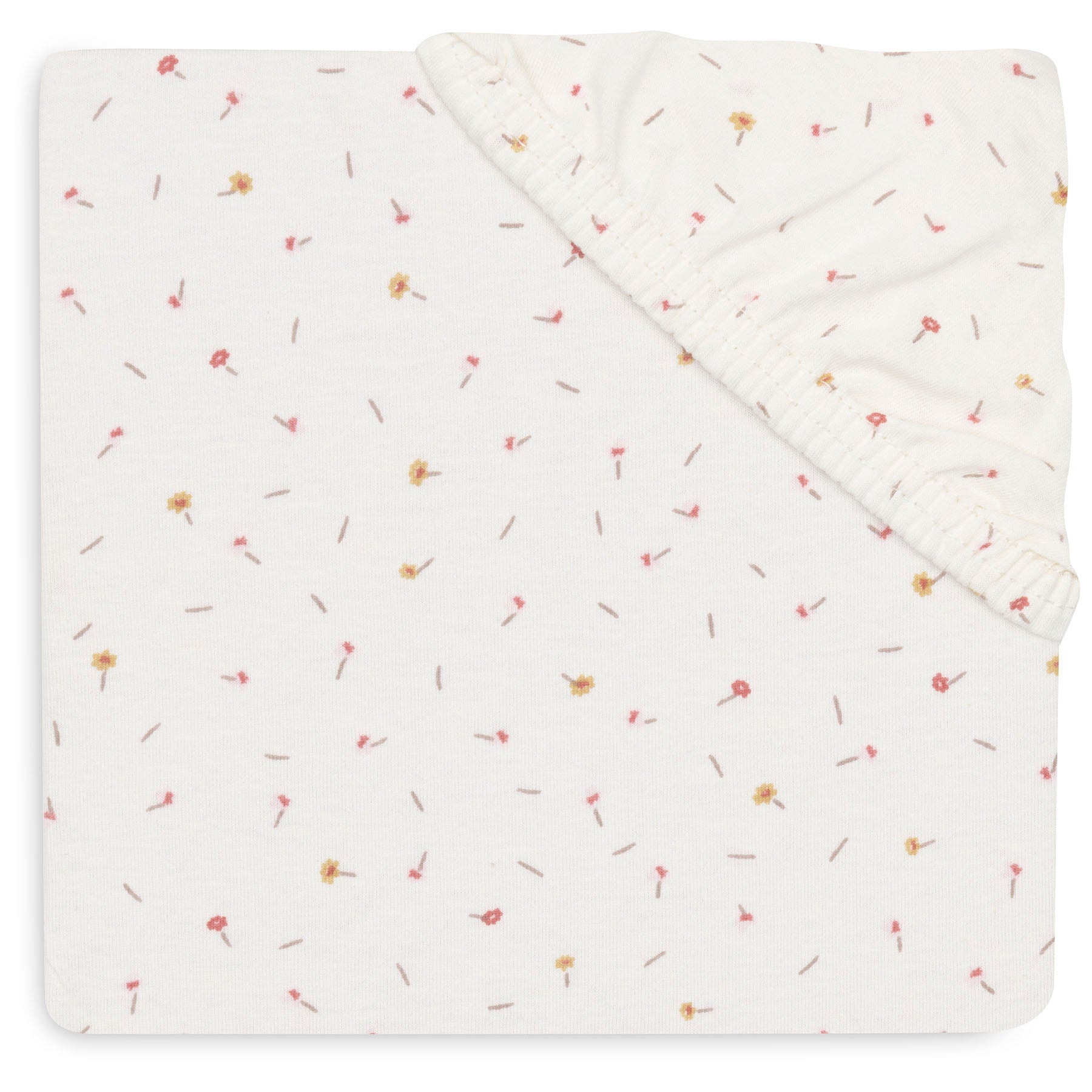 Jollein Hoeslaken Jersey 60x120cm Pretty Picnic Flower Drops