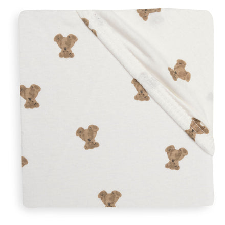 Jollein Hoeslaken Jersey 70/75x140/150cm | Mini Teddy Bear
