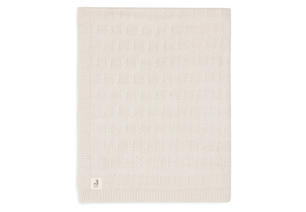 Jollein Wiegdeken 75x100cm | Grain Knit Oatmeal