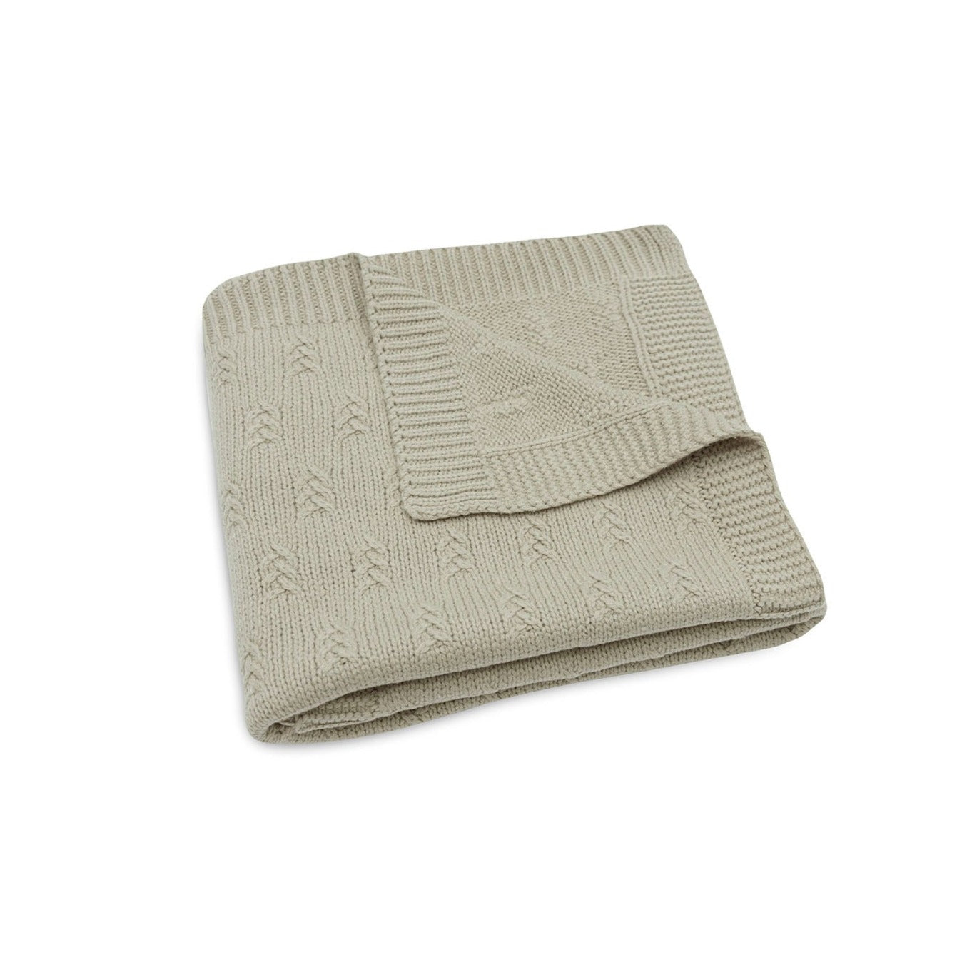 Jollein Wiegdeken 75x100cm | Grain Knit Olive Green