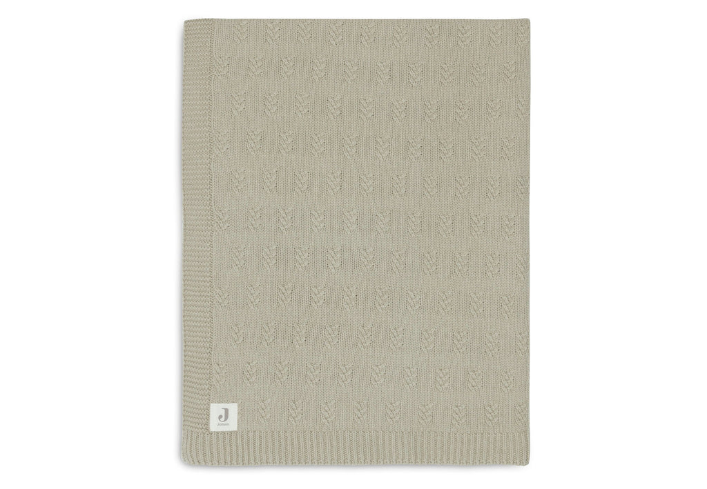 Jollein Wiegdeken 75x100cm | Grain Knit Olive Green