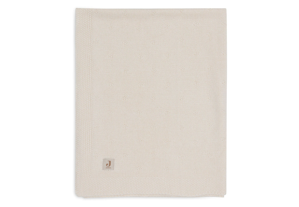 Jollein Wiegdeken 75x100cm Cosy Knit Ivory