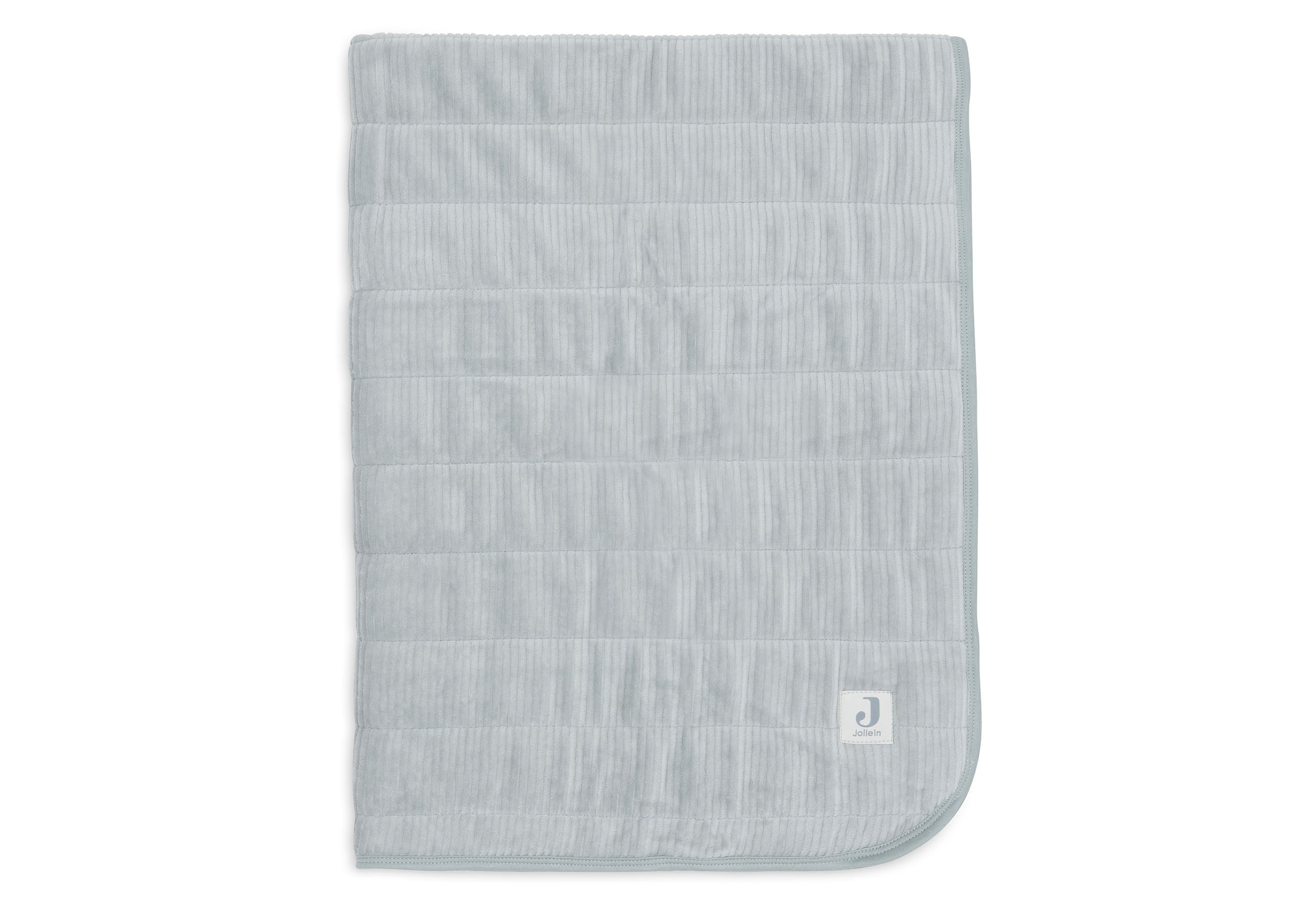 Jollein Deken Wieg 75x100cm Velvet Rib | Sea Green