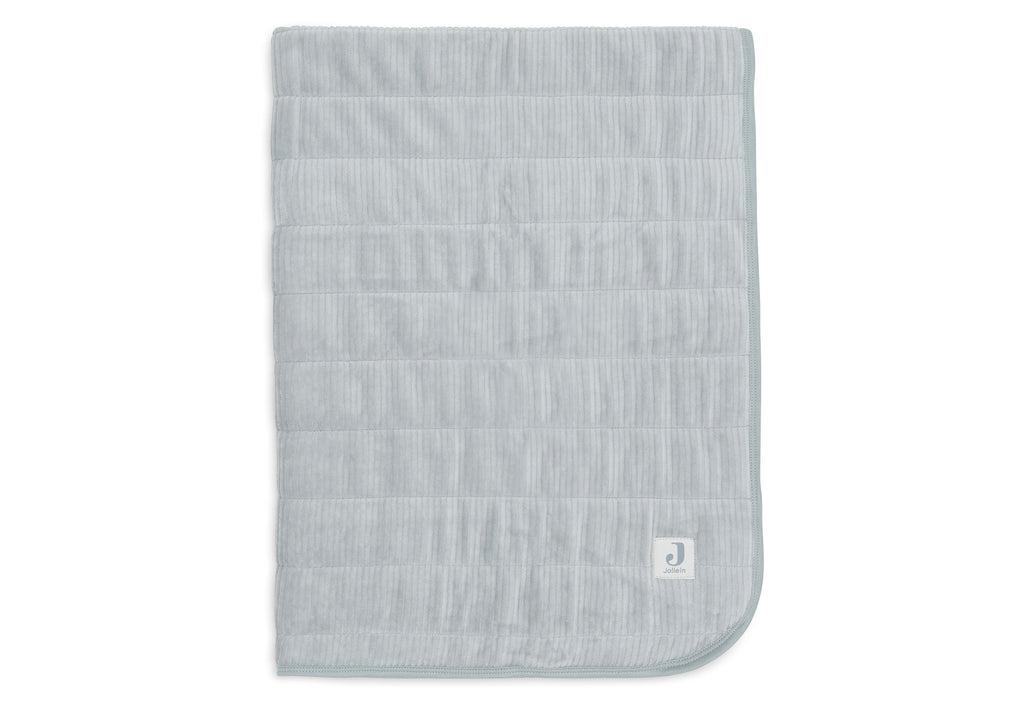 Jollein Deken Wieg 75x100cm Velvet Rib | Sea Green