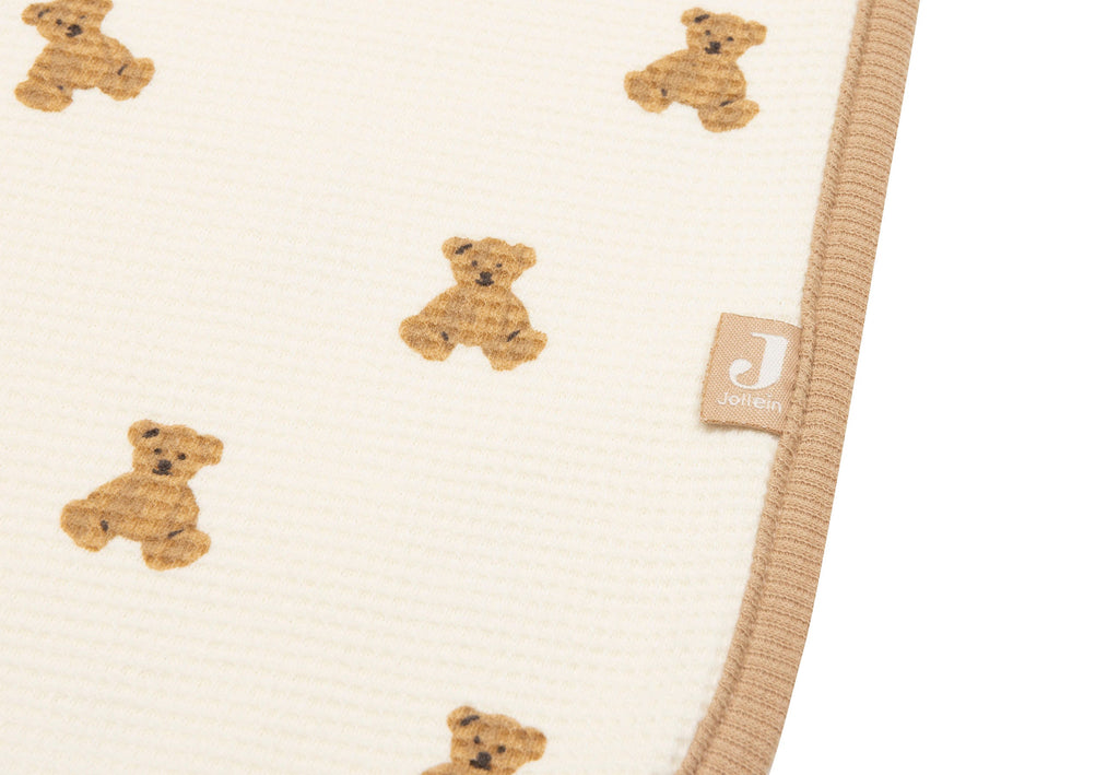 Jollein Deken Wieg 75x100cm Mini Teddy Bear Little Waffle
