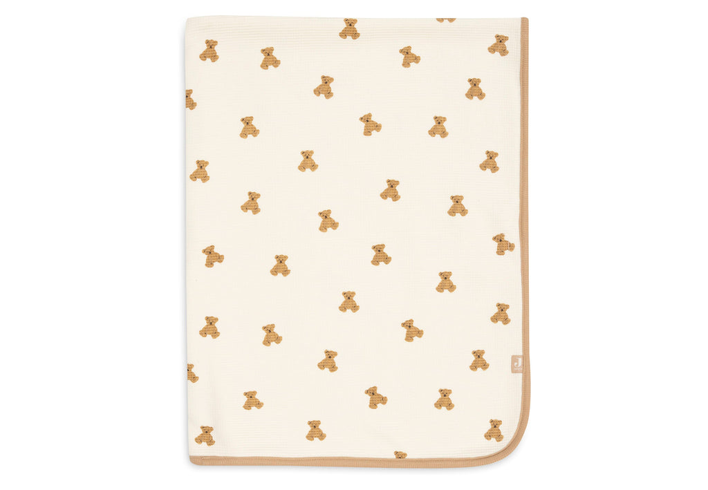 Jollein Deken Wieg 75x100cm Mini Teddy Bear Little Waffle