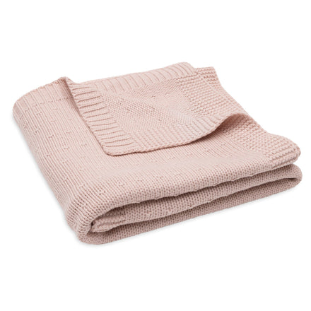 Jollein Deken Wieg 75x100cm Sprinkle Knit | Silk Rose