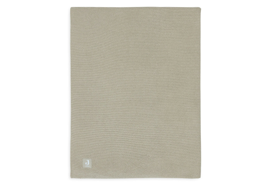 Jollein Ledikant Deken 100x150cm | Basic Knit Olive Green