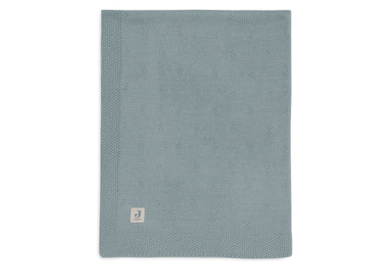 Jollein Ledikantdeken 100x150cm Cosy Knit Sea Green