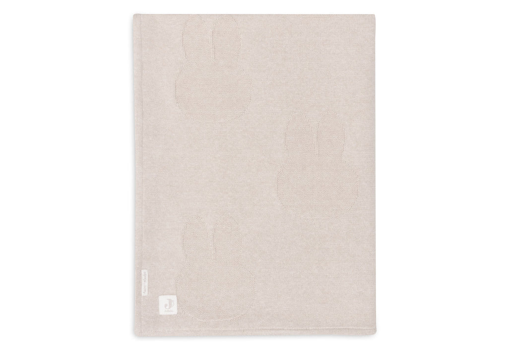 Jollein Deken Wieg 75x100cm Miffy TOG 1.5 | Nougat/Coral Fleece