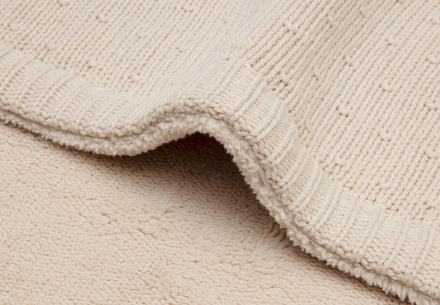 Jollein Deken Wieg 75x100cm Sprinkle Knit | Sand/Fluffy