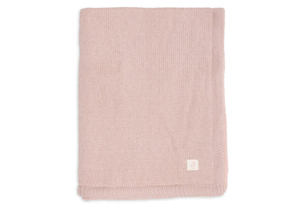 Jollein Deken Wieg 75x100cm Sprinkle Knit | Silk Rose/Fluffy