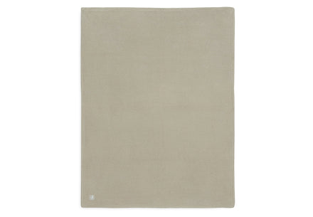 Jollein Ledikant Deken Fleece 100x150cm | Basic Knit Olive Green