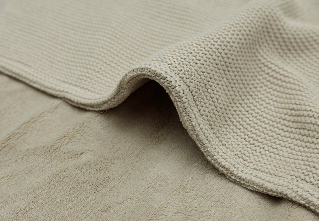 Jollein Ledikant Deken Fleece 100x150cm | Basic Knit Olive Green