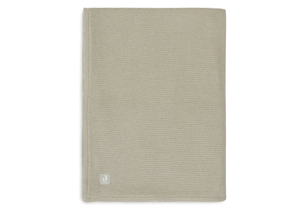 Jollein Ledikant Deken Fleece 100x150cm | Basic Knit Olive Green